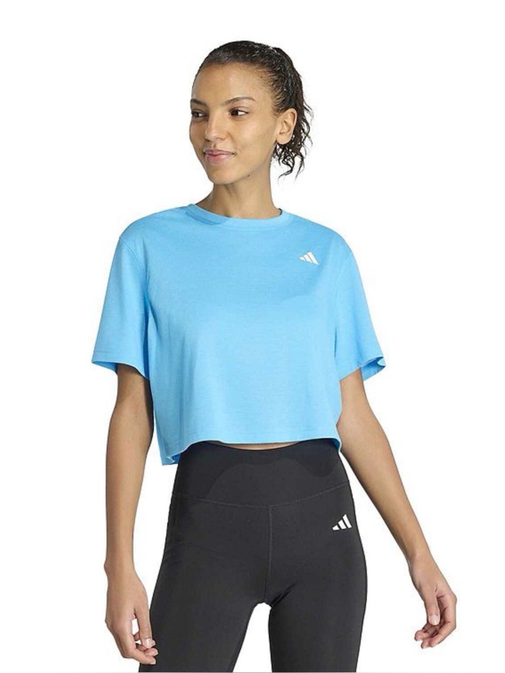 NWOT Adidas Boxy Workout Tee